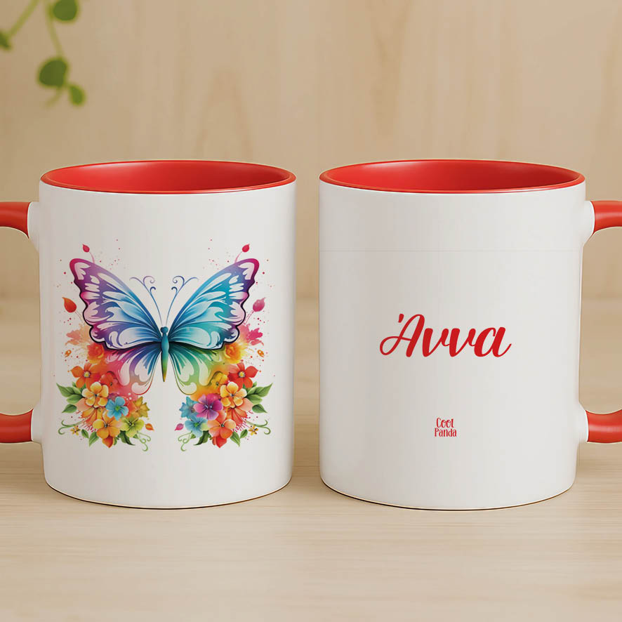 Κούπα 11oz “Floral Πεταλούδα”