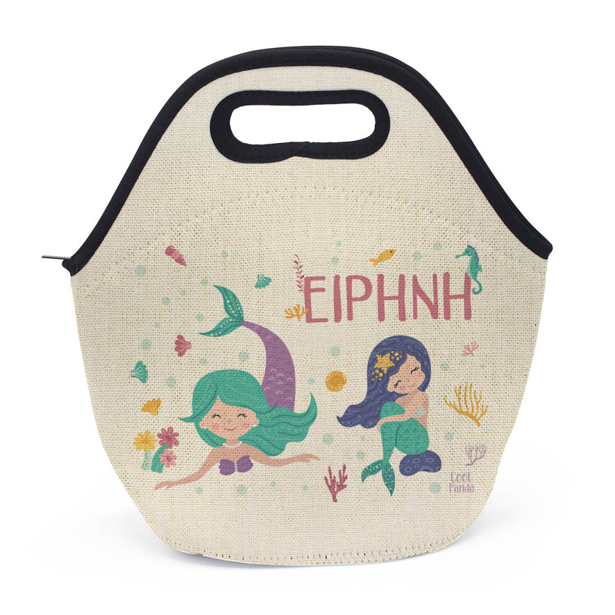 Τσαντάκι φαγητού “Μωβ Γοργόνες”