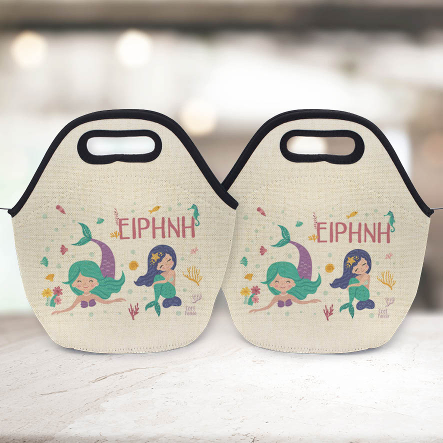 Τσαντάκι φαγητού “Μωβ Γοργόνες”