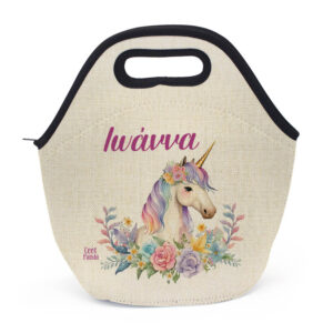 Τσαντάκι φαγητού “Floral Μονόκερος”