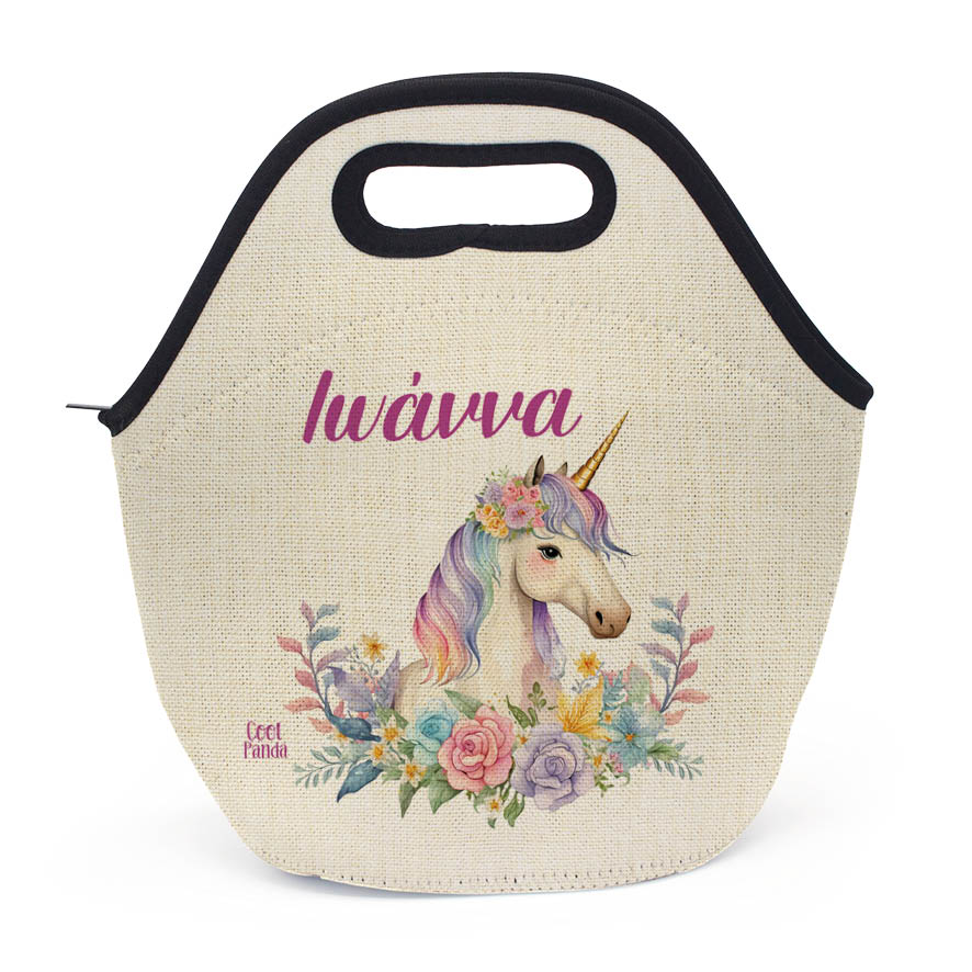 Τσαντάκι φαγητού “Floral Μονόκερος”