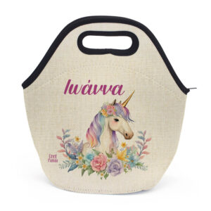 Τσαντάκι φαγητού “Floral Μονόκερος”