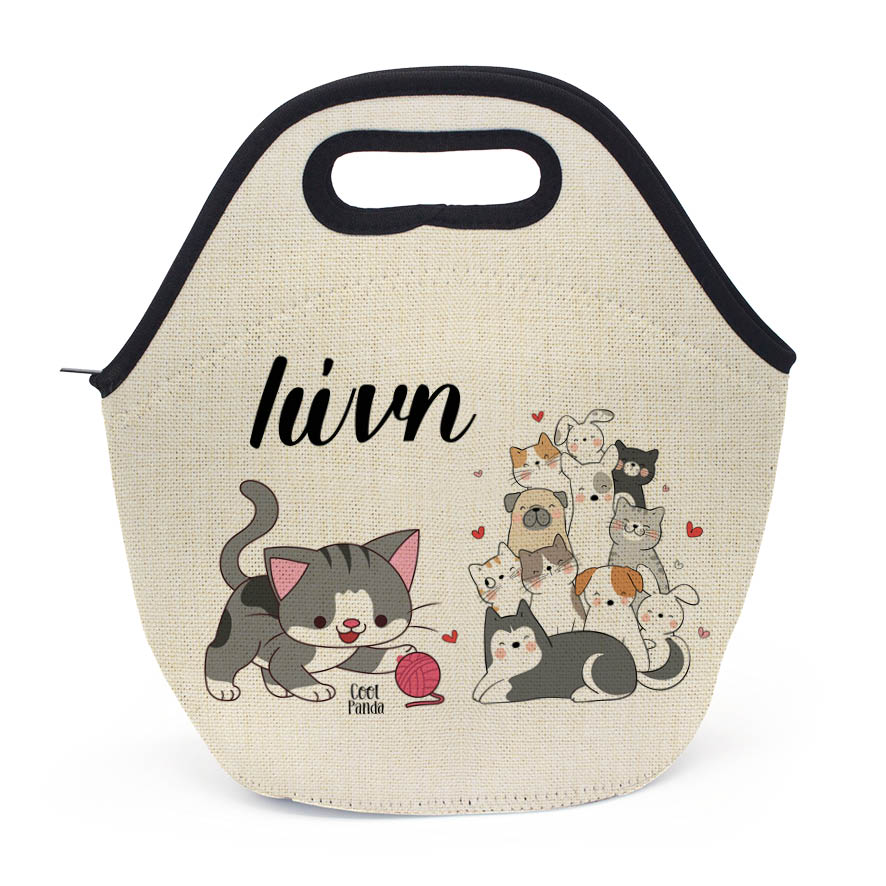 Τσαντάκι φαγητού “Γατούλες και σκυλάκια”