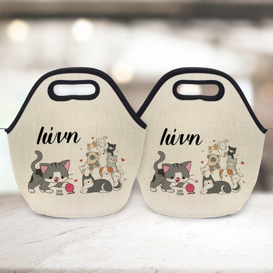 Τσαντάκι φαγητού “Γατούλες και σκυλάκια”