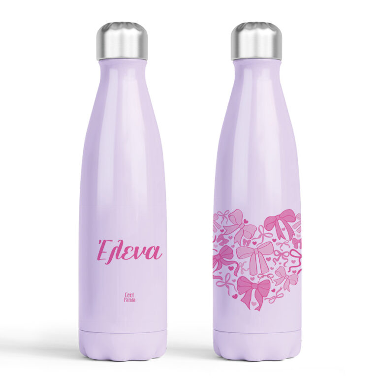 Μπουκάλι νερού θερμός μωβ “Bow”