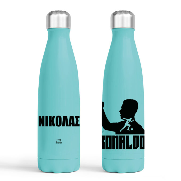 Μπουκάλι νερού θερμός μπλε “Ronaldo Graphic”