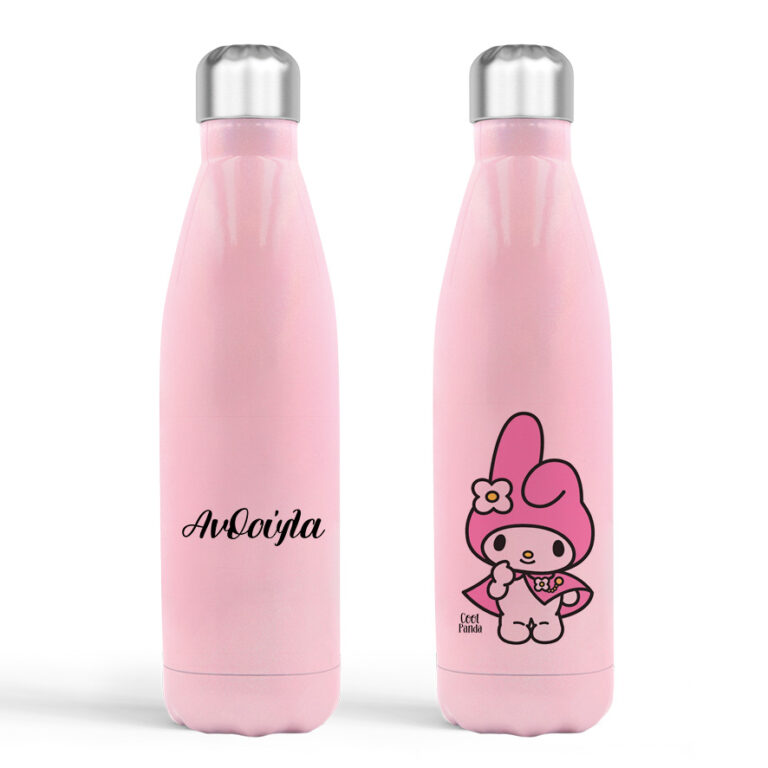 Μπουκάλι νερού θερμός ροζ “Kuromi Pink”