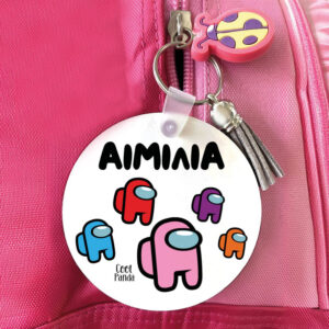 Μπρελόκ ξύλινο “Among us” girl