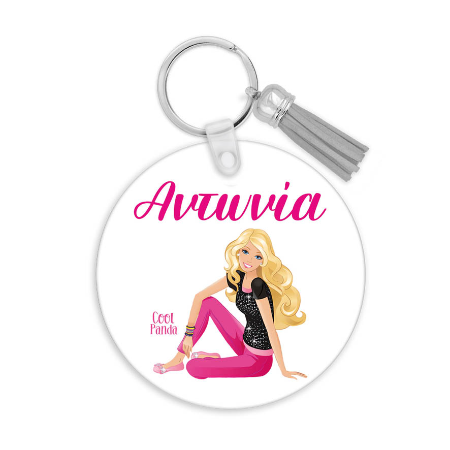 Μπρελόκ ξύλινο “Barbie”