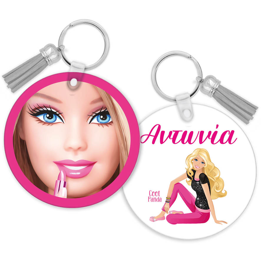 Μπρελόκ ξύλινο “Barbie”