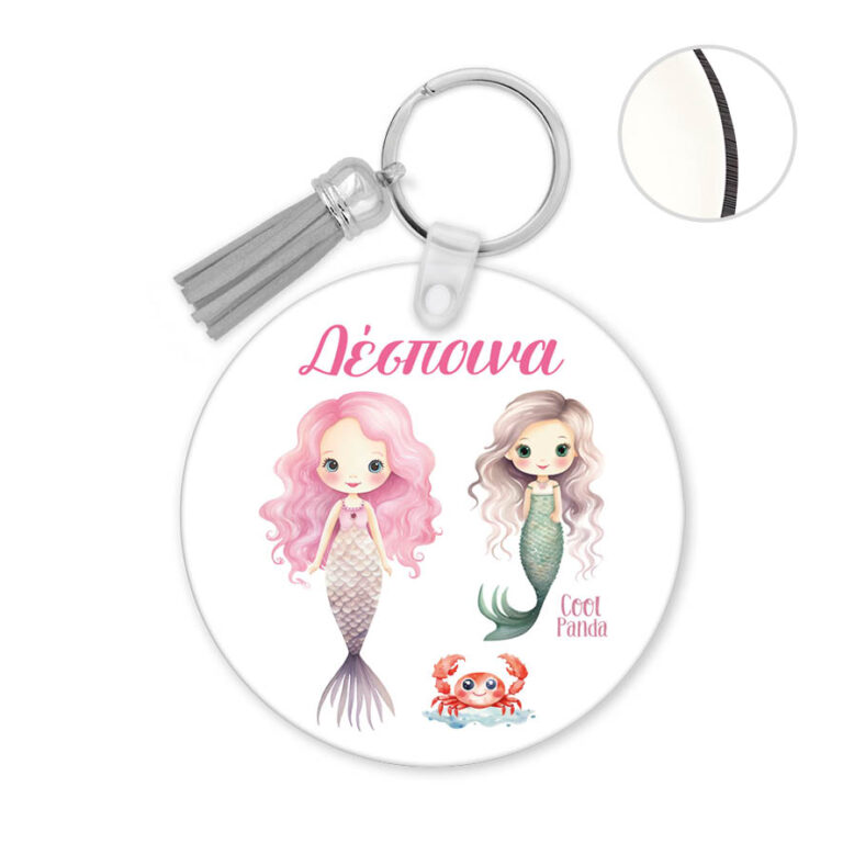 Μπρελόκ ξύλινο “Γοργόνες Βυθός”