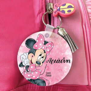 Μπρελόκ ξύλινο “Minnie Mouse”