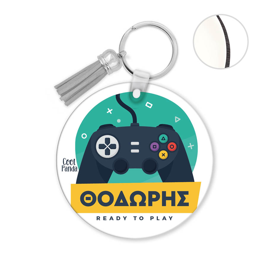 Μπρελόκ ξύλινο “Playstation”