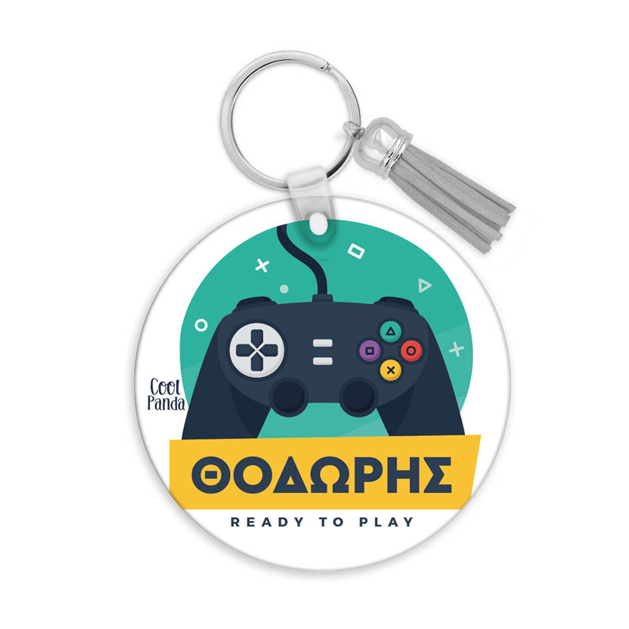 Μπρελόκ ξύλινο “Playstation”