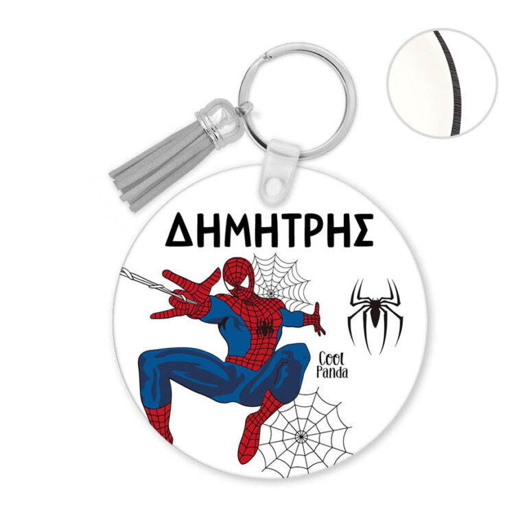 Μπρελόκ ξύλινο “Spiderman”