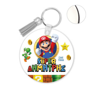 Μπρελόκ ξύλινο “Super Mario”