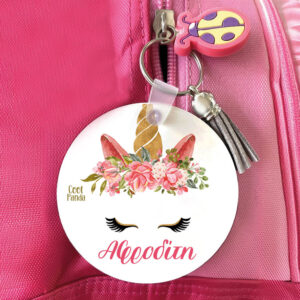 Μπρελόκ ξύλινο “Unicorn face”