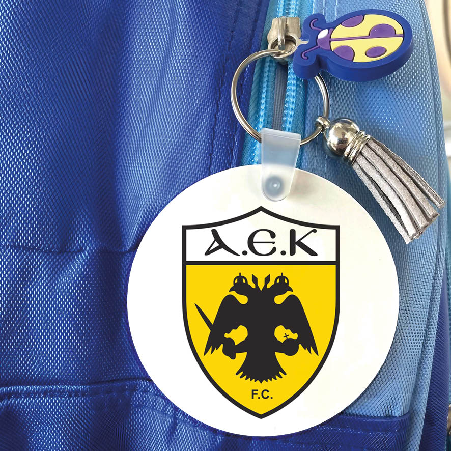 Μπρελόκ ξύλινο “AEK”