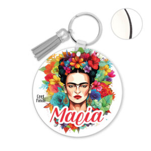 Μπρελόκ ξύλινο “Frida Kahlo”