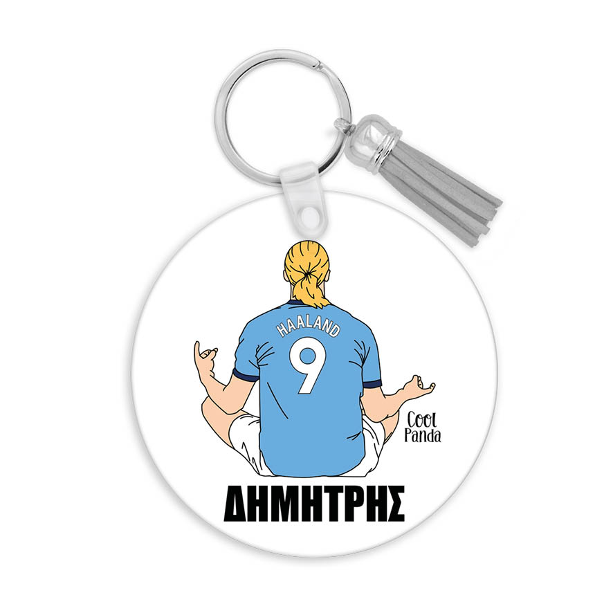 Μπρελόκ ξύλινο “Haaland”