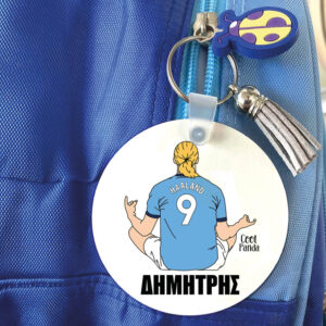 Μπρελόκ ξύλινο “Haaland”