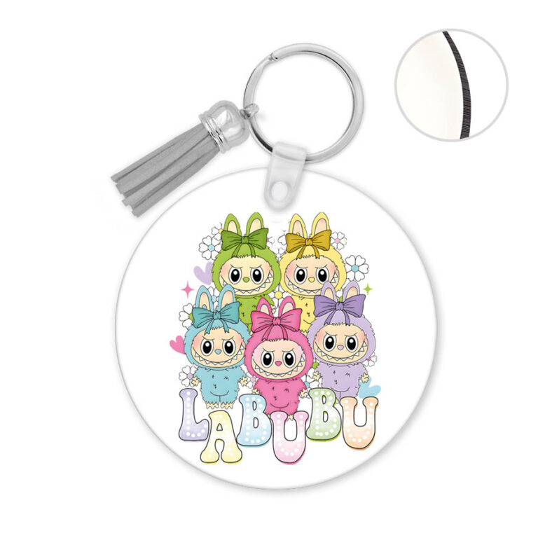 Μπρελόκ ξύλινο “Labubu”