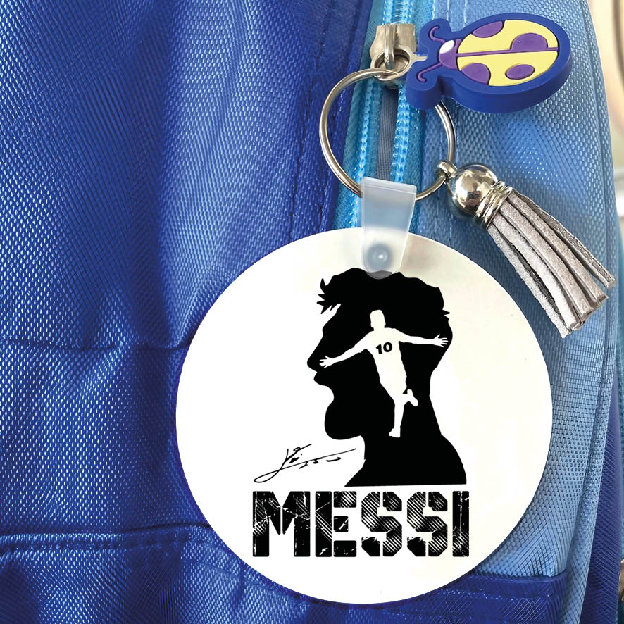 Μπρελόκ ξύλινο “Messi Graphic”