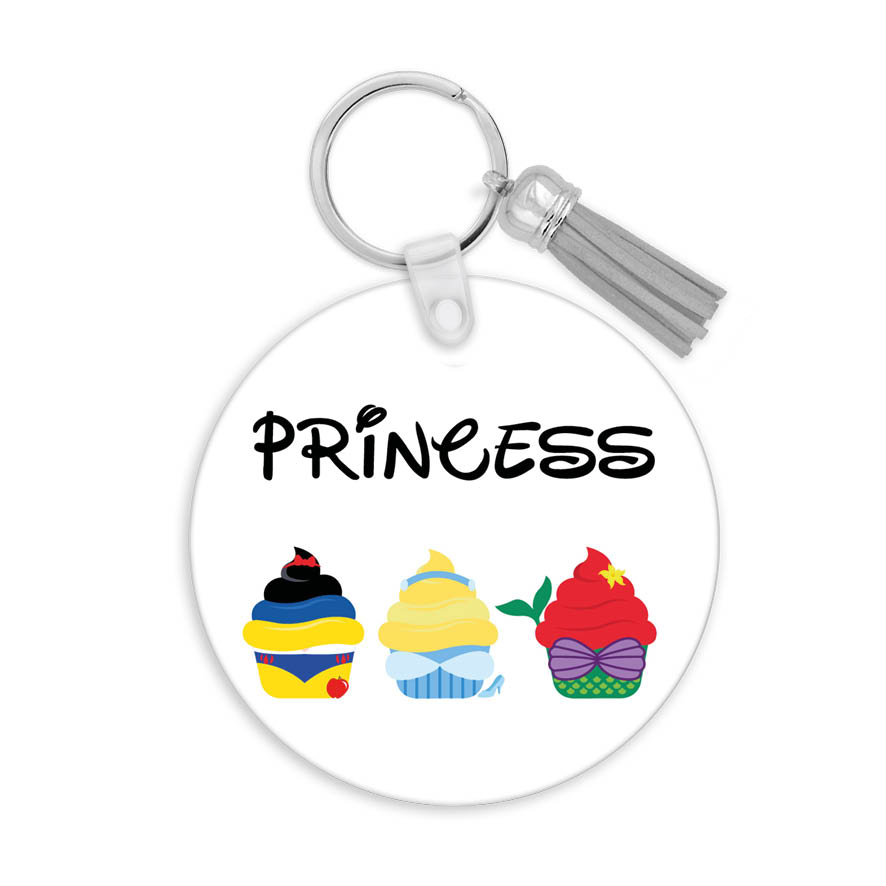 Μπρελόκ ξύλινο “Πριγκίπισσες Cupcake”