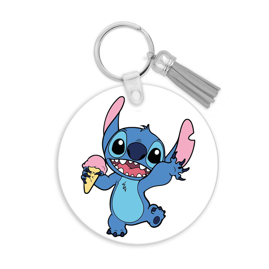 Μπρελόκ ξύλινο “Stitch”