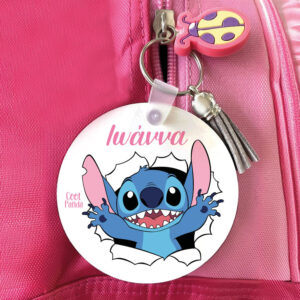 Μπρελόκ ξύλινο “Stitch”