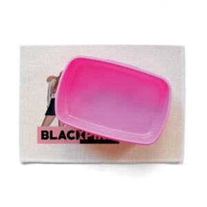 Σουπλά φαγητού λινό “Black Pink photo”