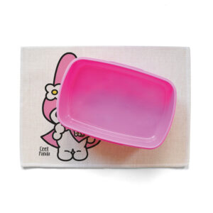 Σουπλά φαγητού λινό “Kuromi Pink”