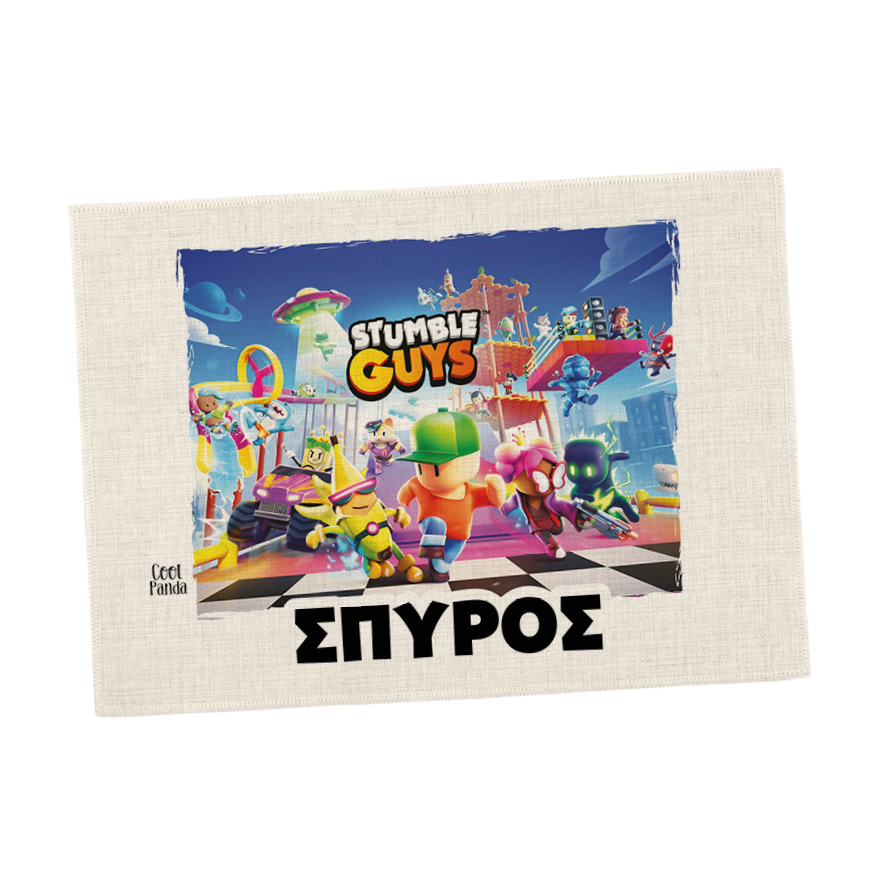 Σουπλά φαγητού λινό “Stumble guys”