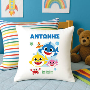 Μαξιλάρι διακοσμητικό “Baby shark” boy