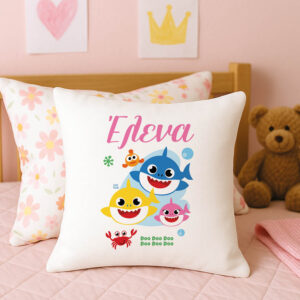 Μαξιλάρι διακοσμητικό “Baby shark” girl