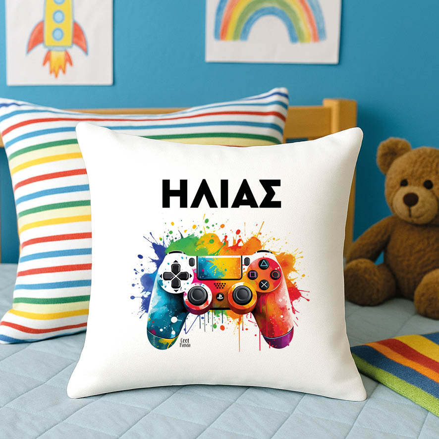 Μαξιλάρι διακοσμητικό “Colourful playstation”