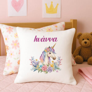Μαξιλάρι διακοσμητικό “Floral Μονόκερος”