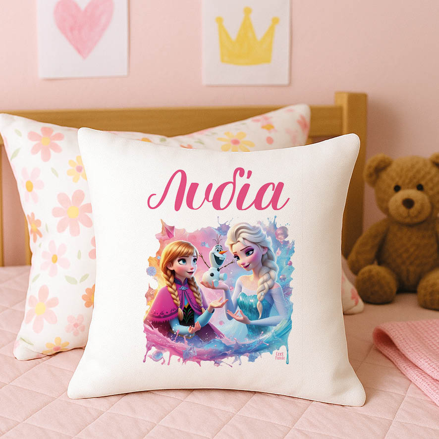 Μαξιλάρι διακοσμητικό “Frozen Elsa & Anna”