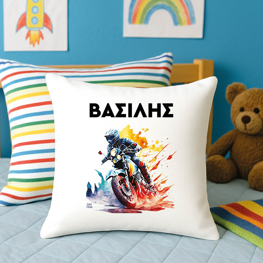 Μαξιλάρι διακοσμητικό “Μηχανή”