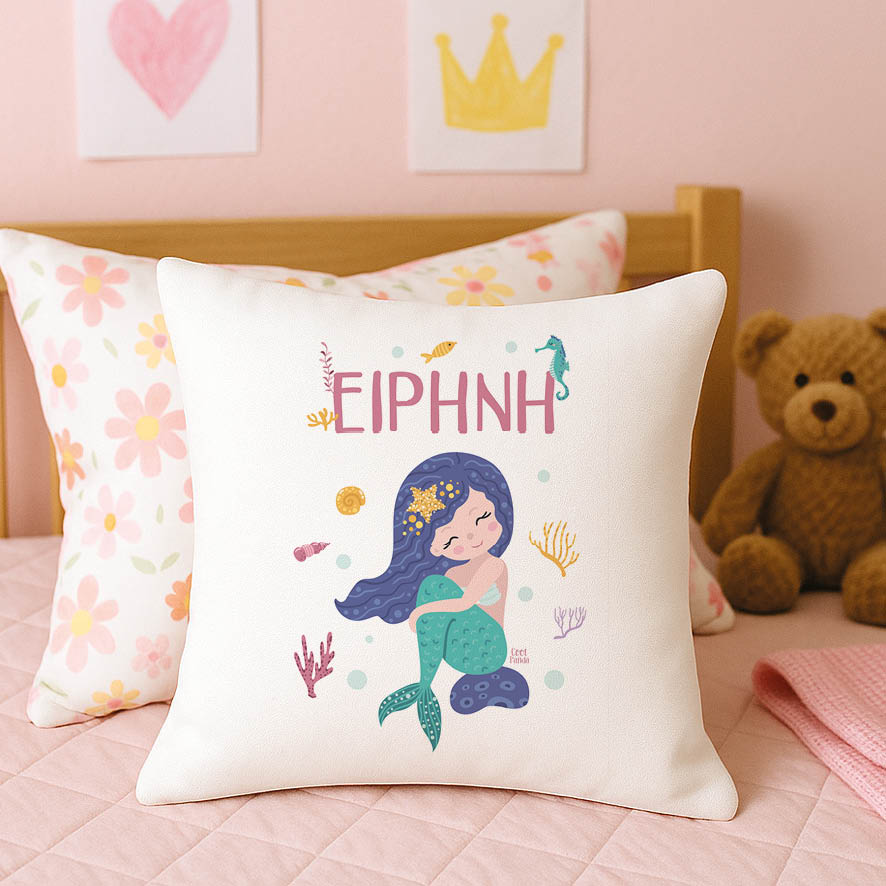 Μαξιλάρι διακοσμητικό “Μωβ Γοργόνες”