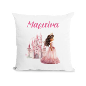 Μαξιλάρι διακοσμητικό “Πριγκίπισσα με κάστρο”