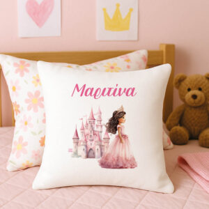 Μαξιλάρι διακοσμητικό “Πριγκίπισσα με κάστρο”