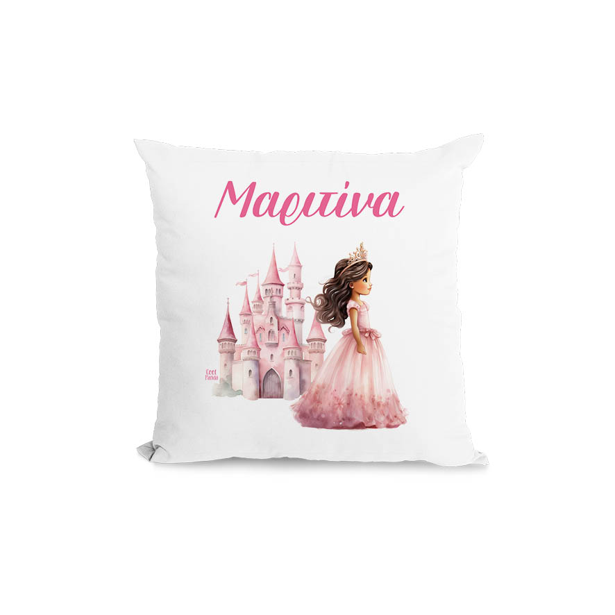 Μαξιλάρι διακοσμητικό “Πριγκίπισσα με κάστρο”