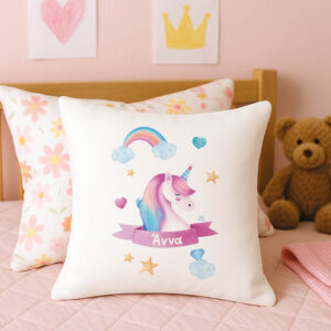 Μαξιλάρι διακοσμητικό “Unicorn pink”