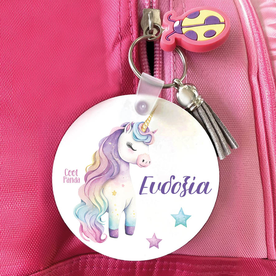 Μπρελόκ ξύλινο “Μωρό Μονόκερος”