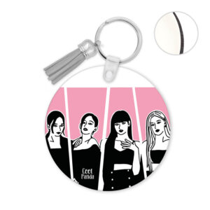 Μπρελόκ ξύλινο “Black Pink”