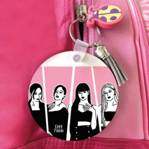 Μπρελόκ ξύλινο “Black Pink”