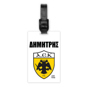 Ταμπελάκι τσάντας ξύλινο “AEK”