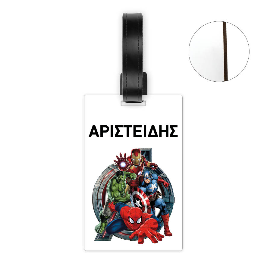 Ταμπελάκι τσάντας ξύλινο “Marvel Super Ήρωες”