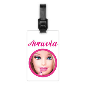 Ταμπελάκι τσάντας ξύλινο “Barbie”